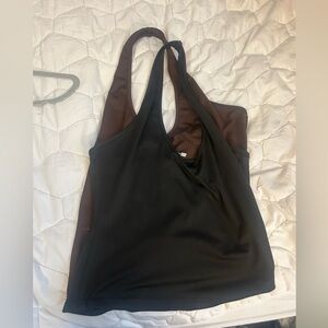 Halter v neckline tops